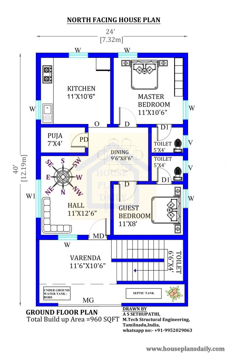 north face house plan