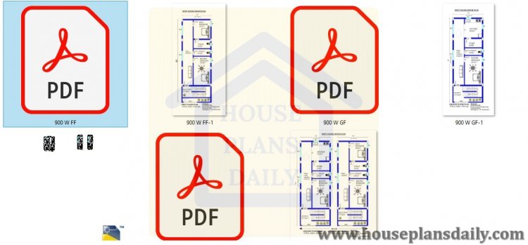 Download the west facing 3BHK house plan 