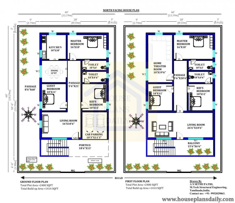 North Facing Home
