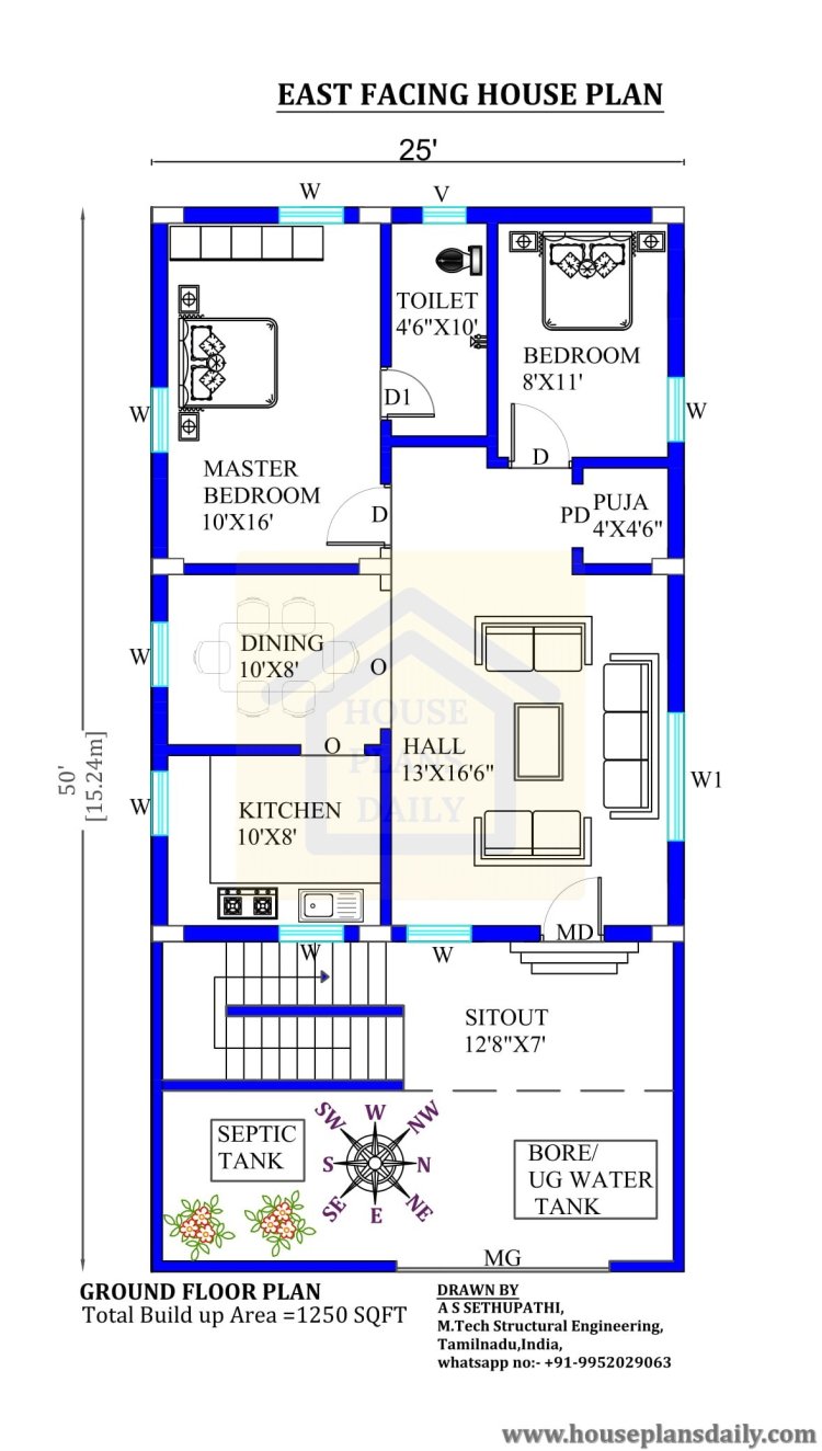 20x50 house design