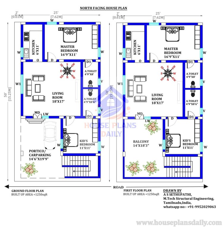 double storey house plan