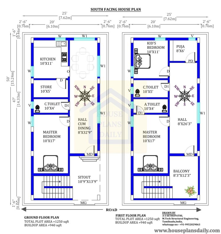 modern 25x50 house plan